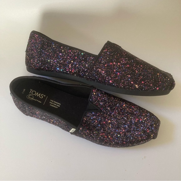 Toms Alpargata Glitter Cloudbound Sole Slip On Shoes - Picture 3 of 9